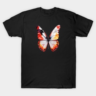 orange watercolor butterfly T-Shirt